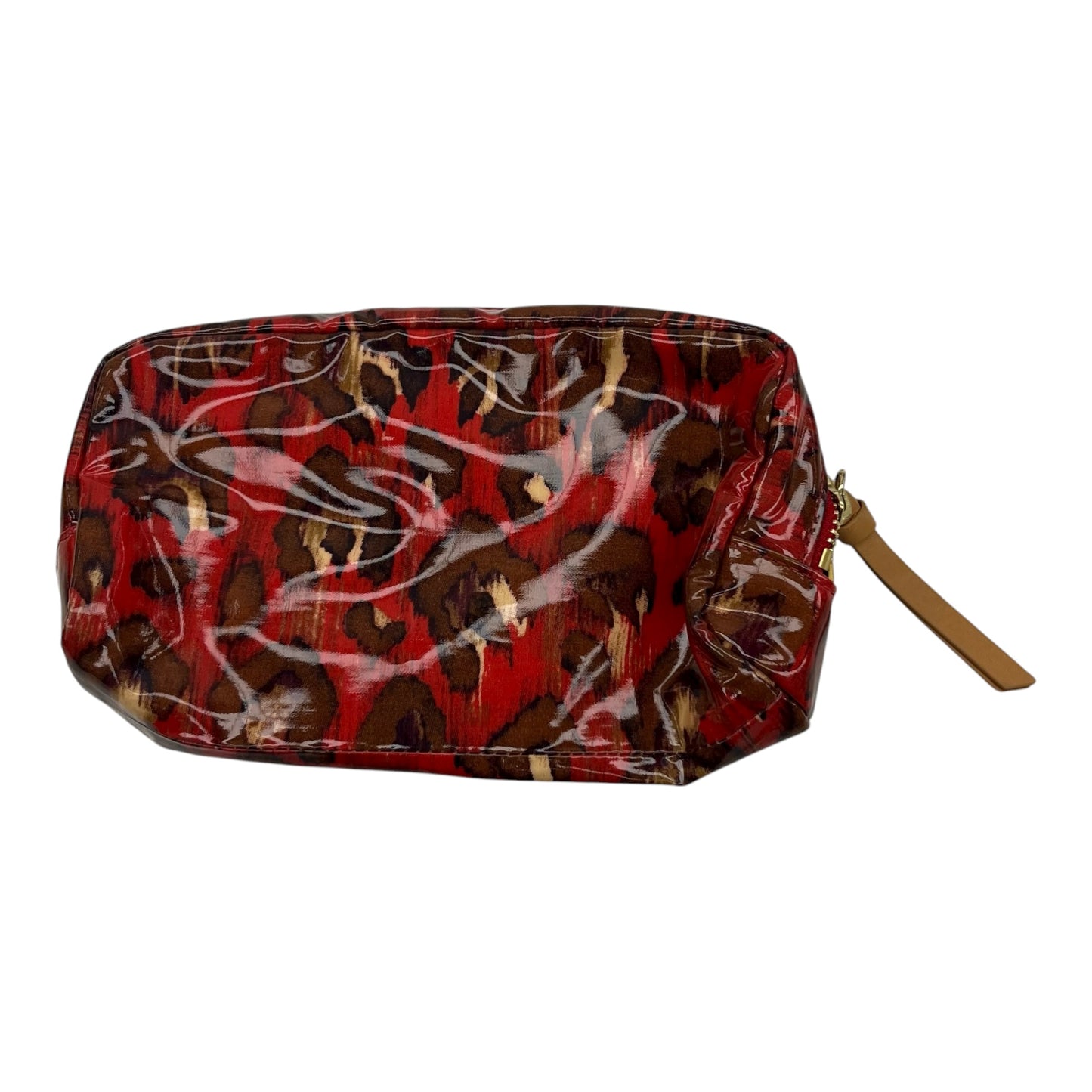 Makeup Bag Designer By Tory Burch In Red, Size:Medium