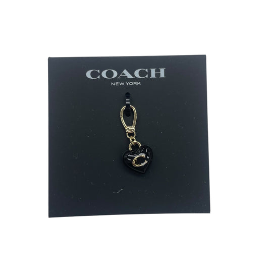 Accessory Designer Label By Coach In Black & Gold