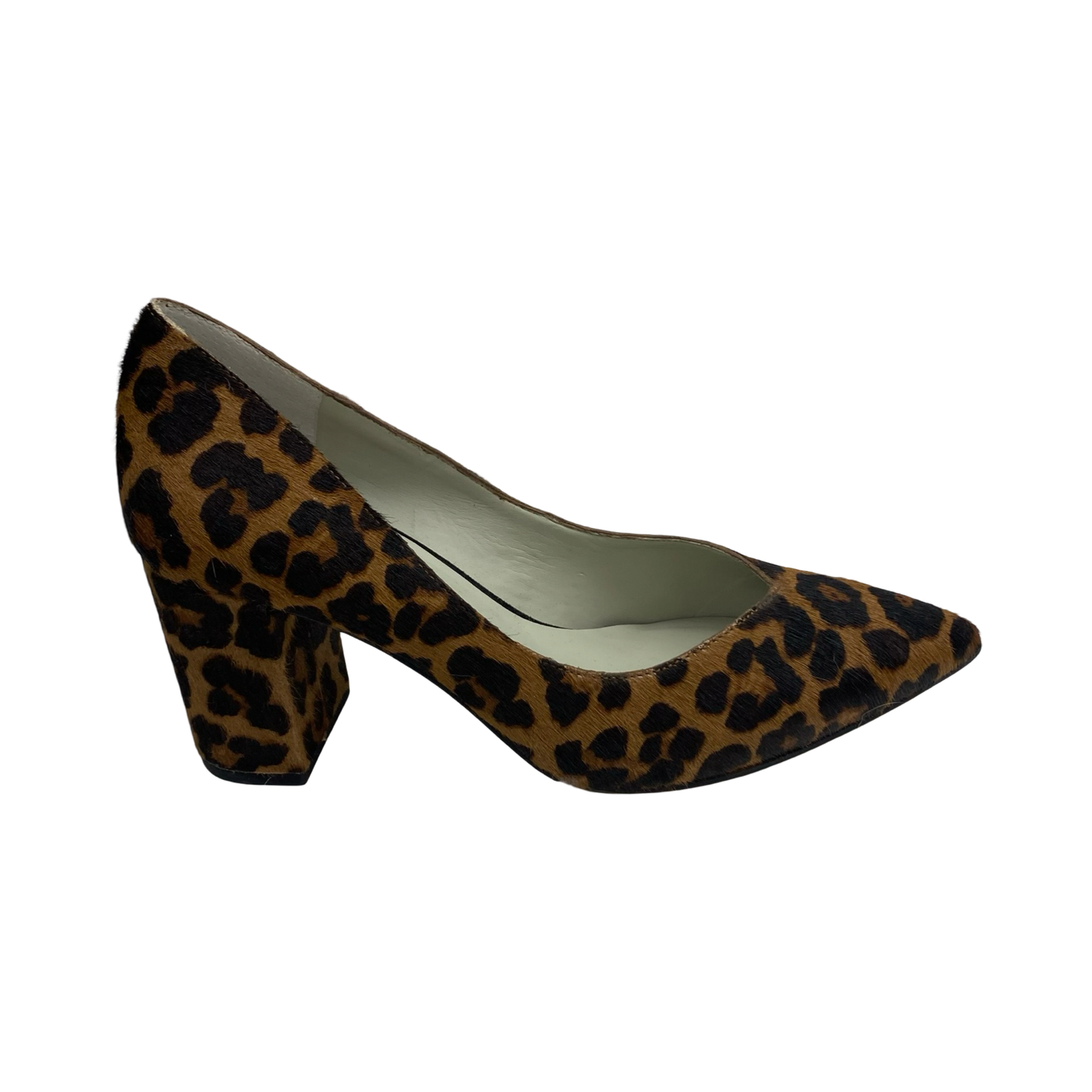 Shoes Heels Block By 1.State In Leopard Print, Size:7.5