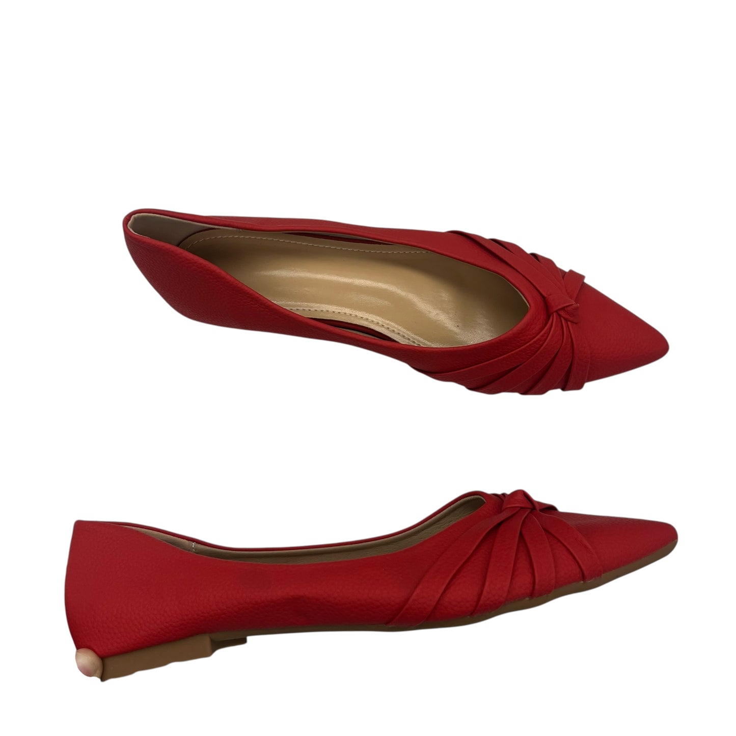 Shoes Flats By Cme In Orange, Size:11.5