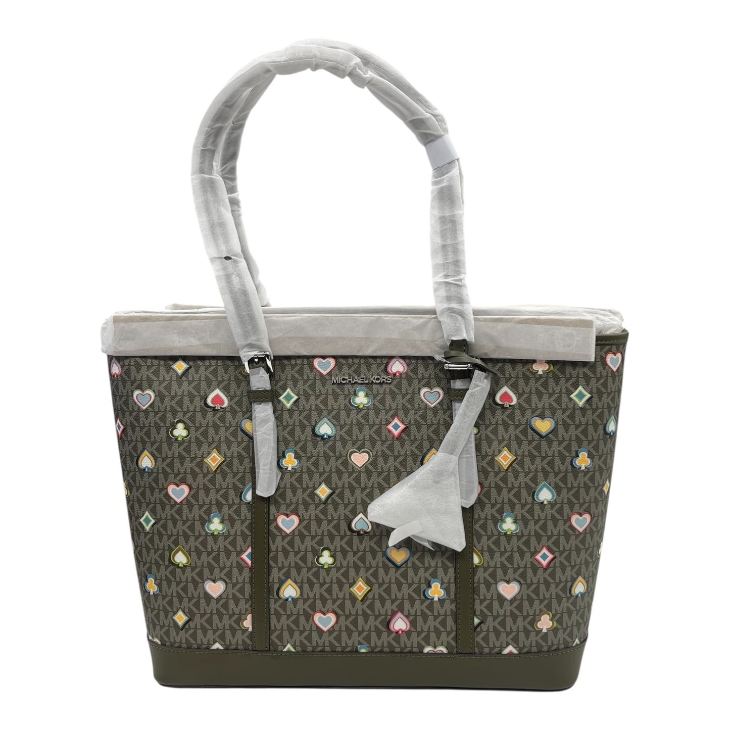 Handbag Designer By Michael Kors In Taupe, Size:Large