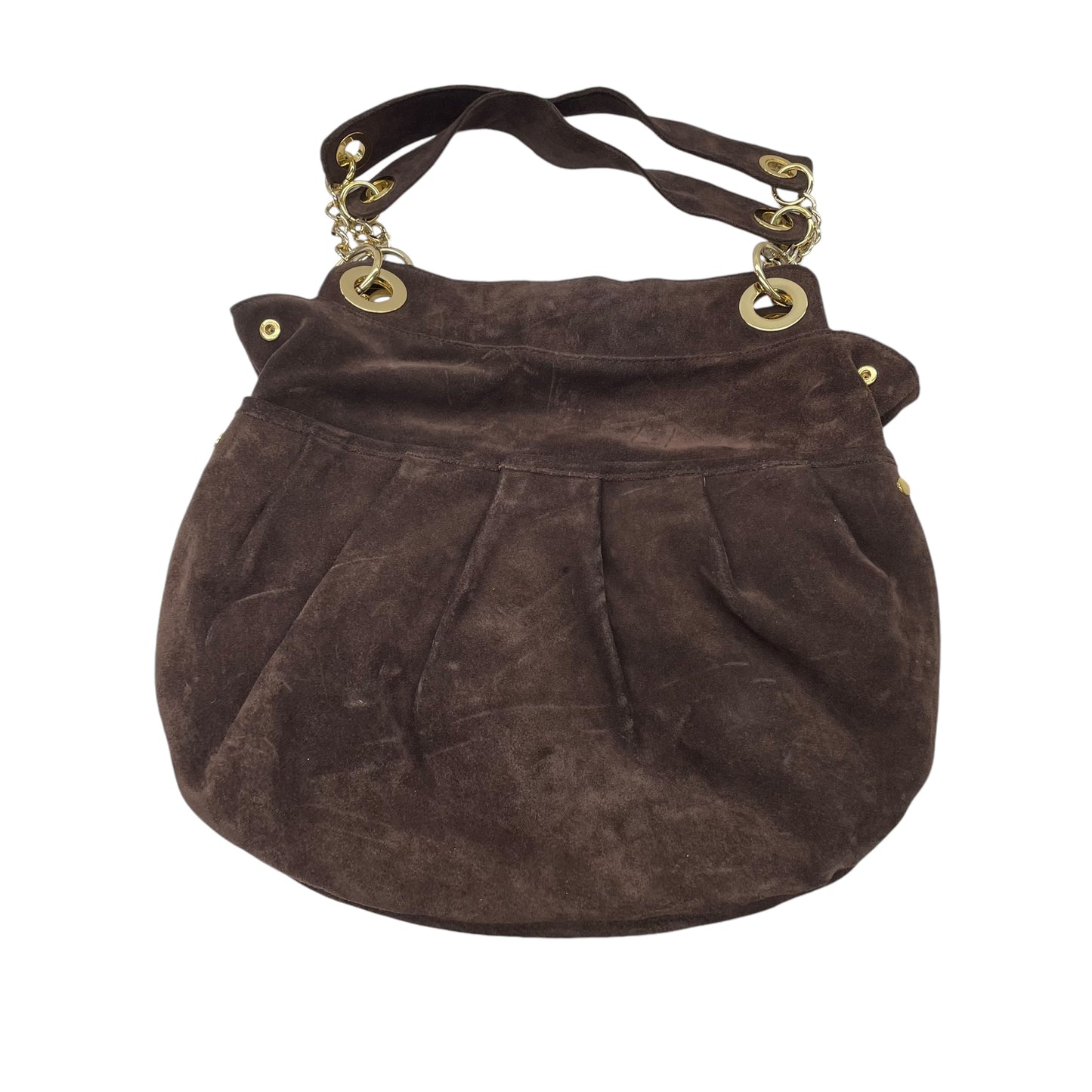 Handbag Leather By Loft In Brown, Size:Large