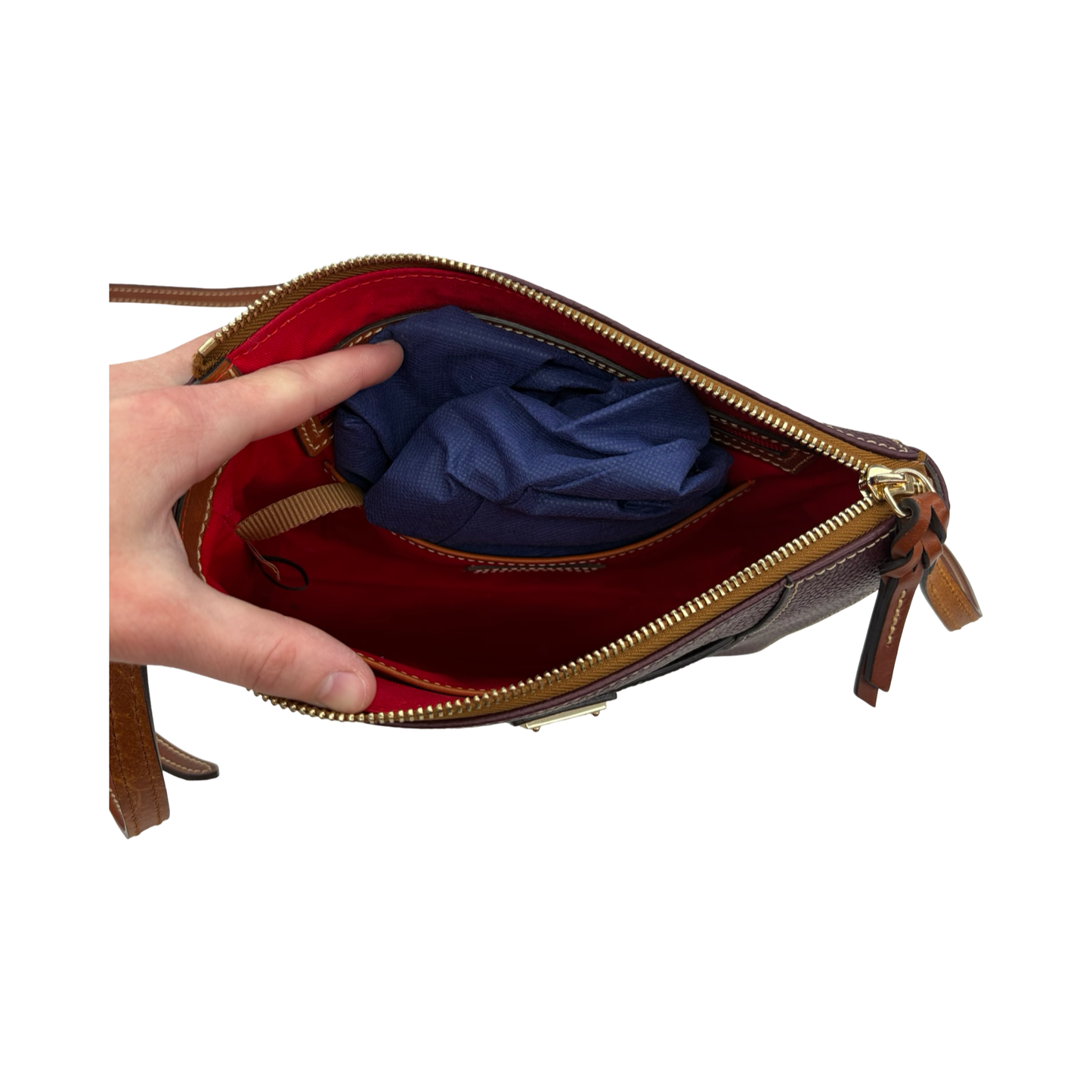 Crossbody Designer By Dooney And Bourke In Purple, Size:Medium