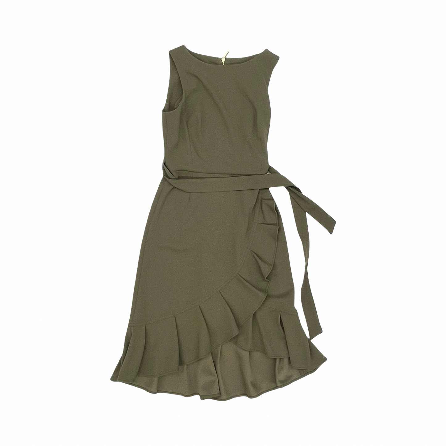 Dress Work By Calvin Klein In Green, Size:4