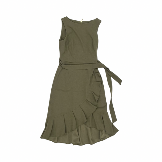 Dress Work By Calvin Klein In Green, Size:4