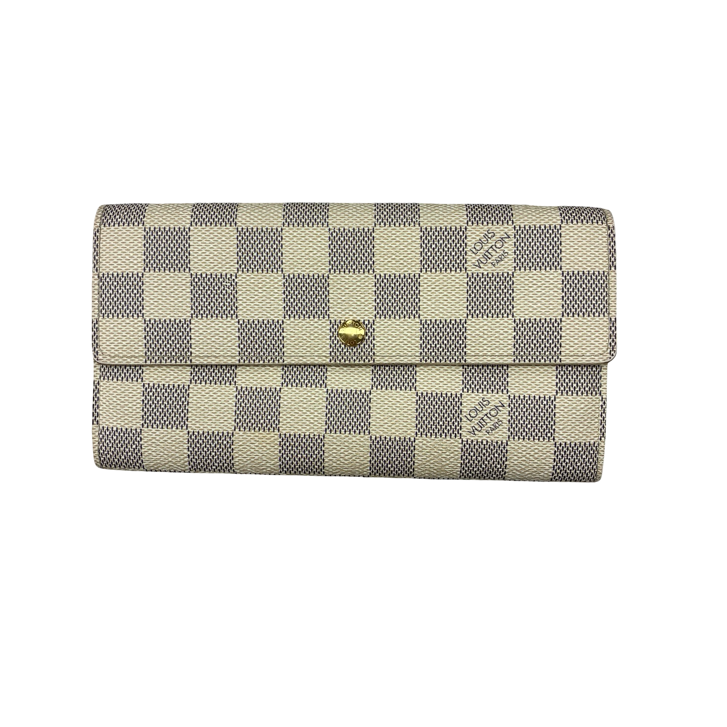 Wallet Luxury Designer By Louis Vuitton In Cream, Size:Medium