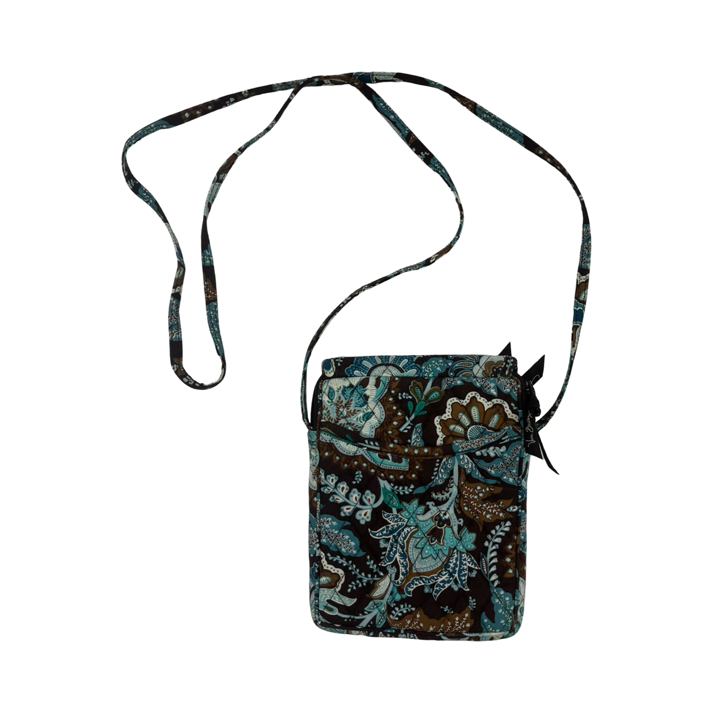 Crossbody By Vera Bradley In Blue & Brown, Size:Small