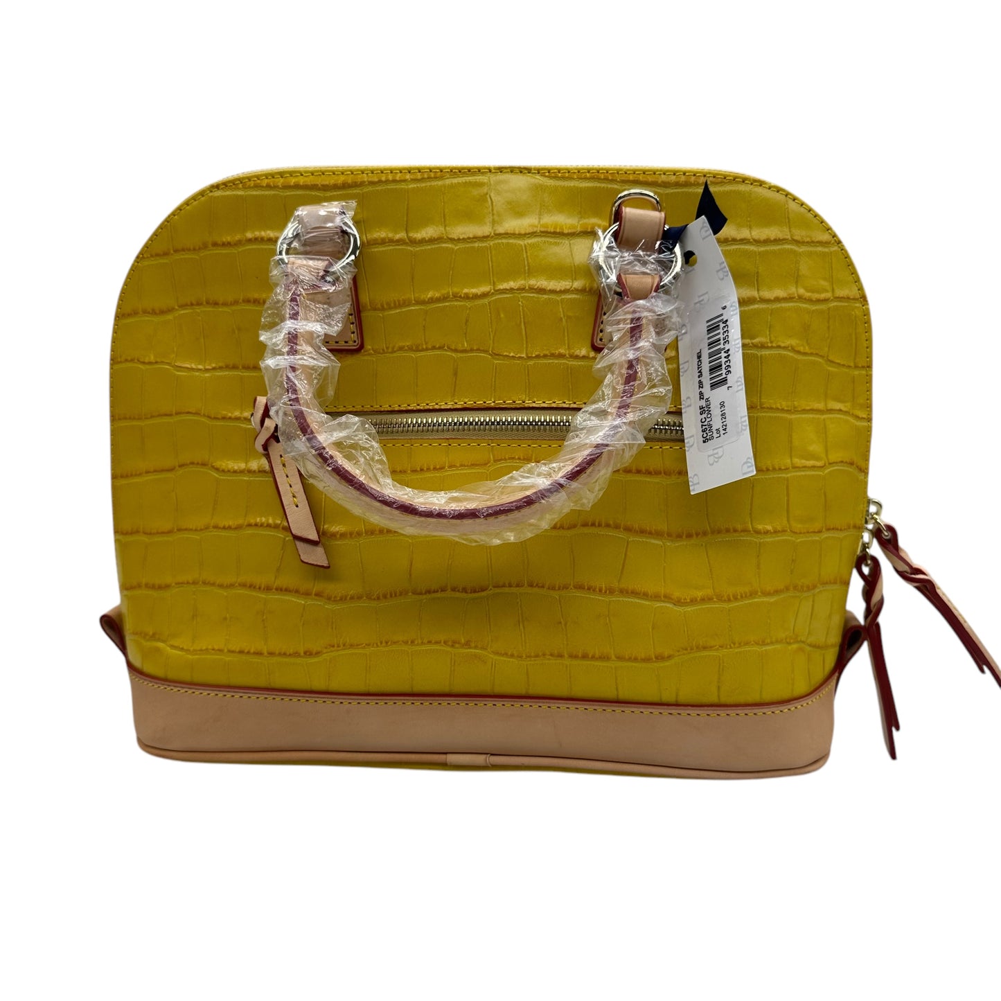 Handbag Designer By Dooney And Bourke In Yellow, Size:Large