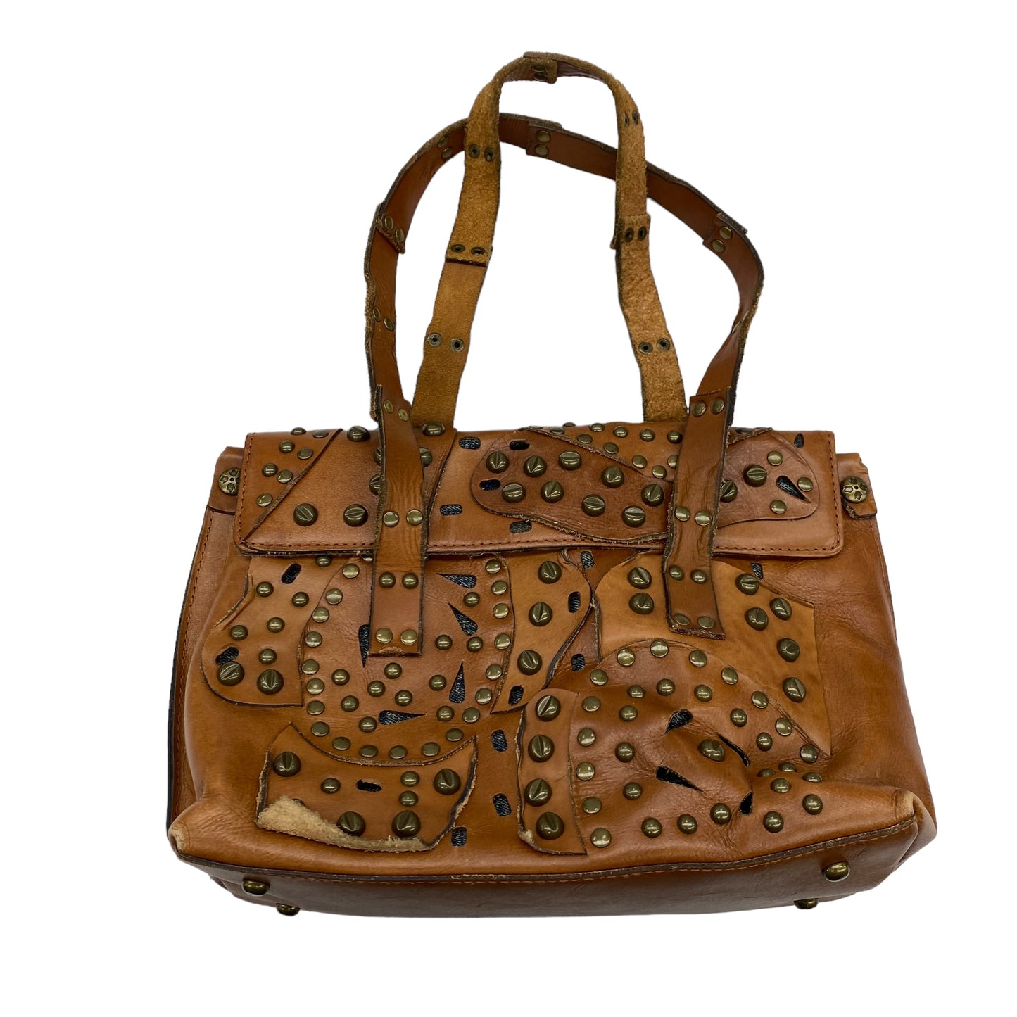 BROWN HANDBAG DESIGNER by PATRICIA NASH Size:MEDIUM