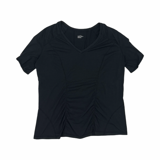 Athletic Top Ss By Zella In Black, Size:2X
