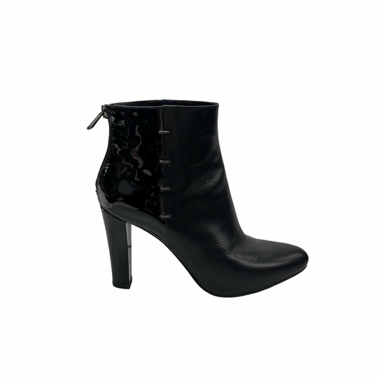 Boots Leather By Armani Collezoni In Black, Size:7.5