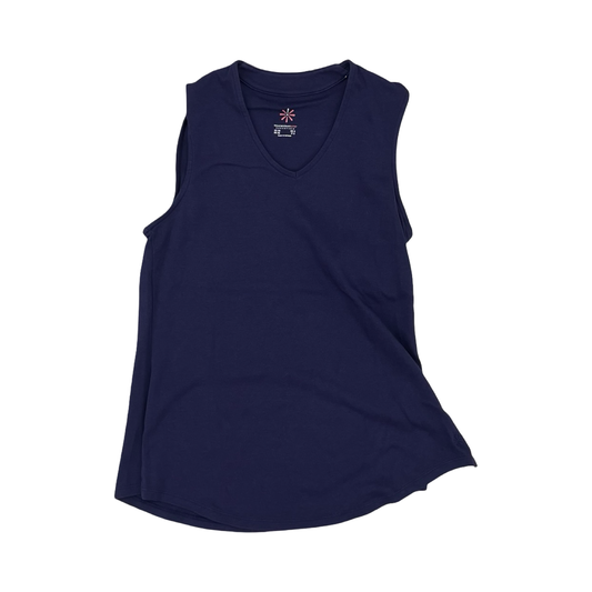 Top Sleeveless By Isaac Mizrahi Live Qvc In Navy, Size:Xs