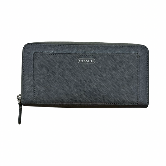 Wallet Designer By Coach In Silver, Size:Large