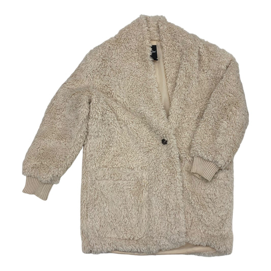 Jacket Faux Fur & Sherpa By Me Jane In Cream, Size:L