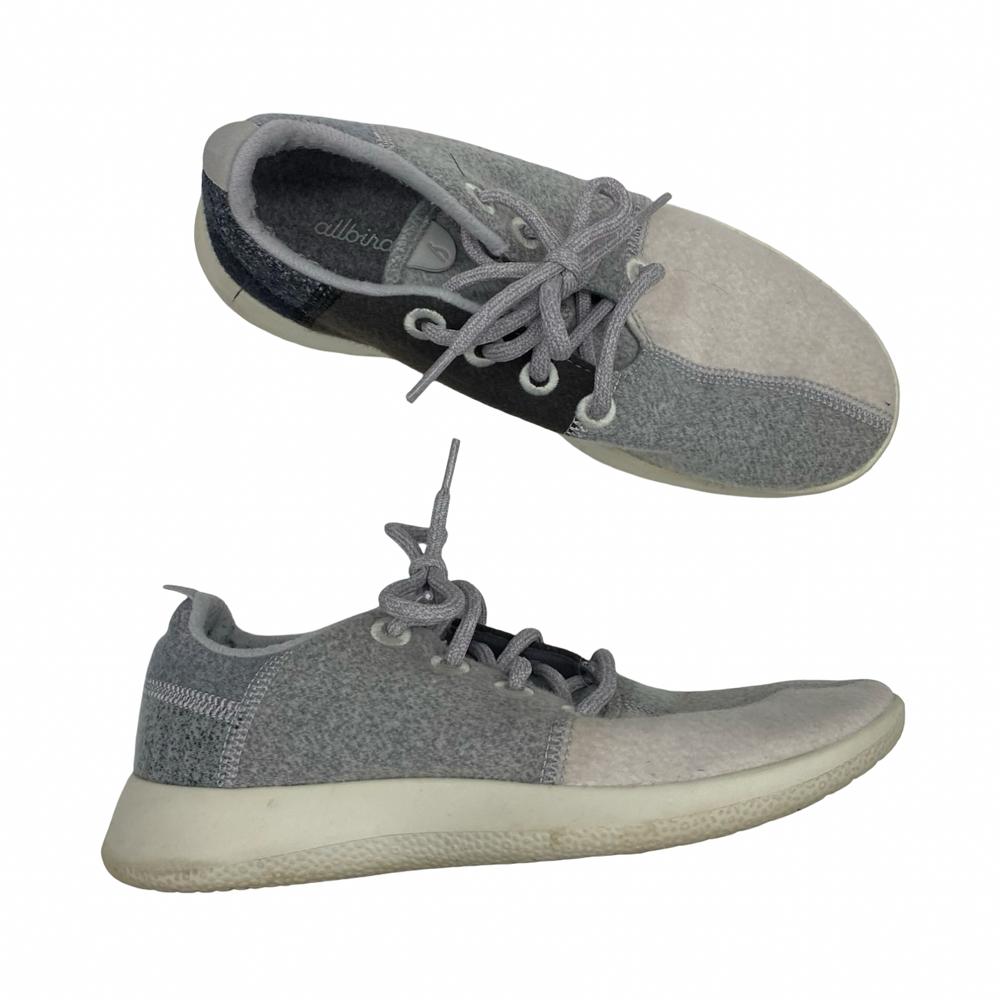 Shoes Sneakers By Allbirds In Cream & Grey, Size:8