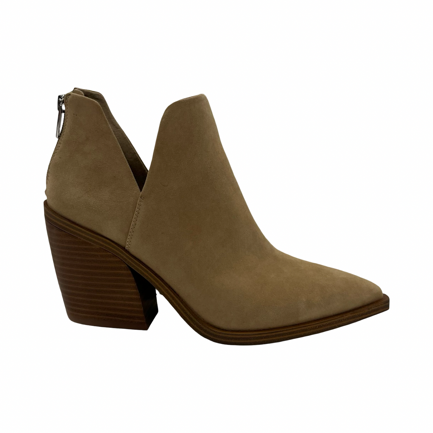 Boots Ankle Heels By Vince Camuto In Tan, Size:9