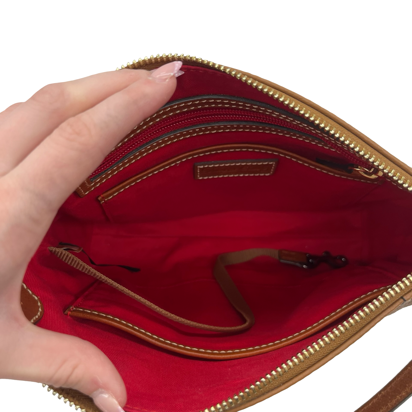 Crossbody Designer By Dooney And Bourke In Brown, Size:Large