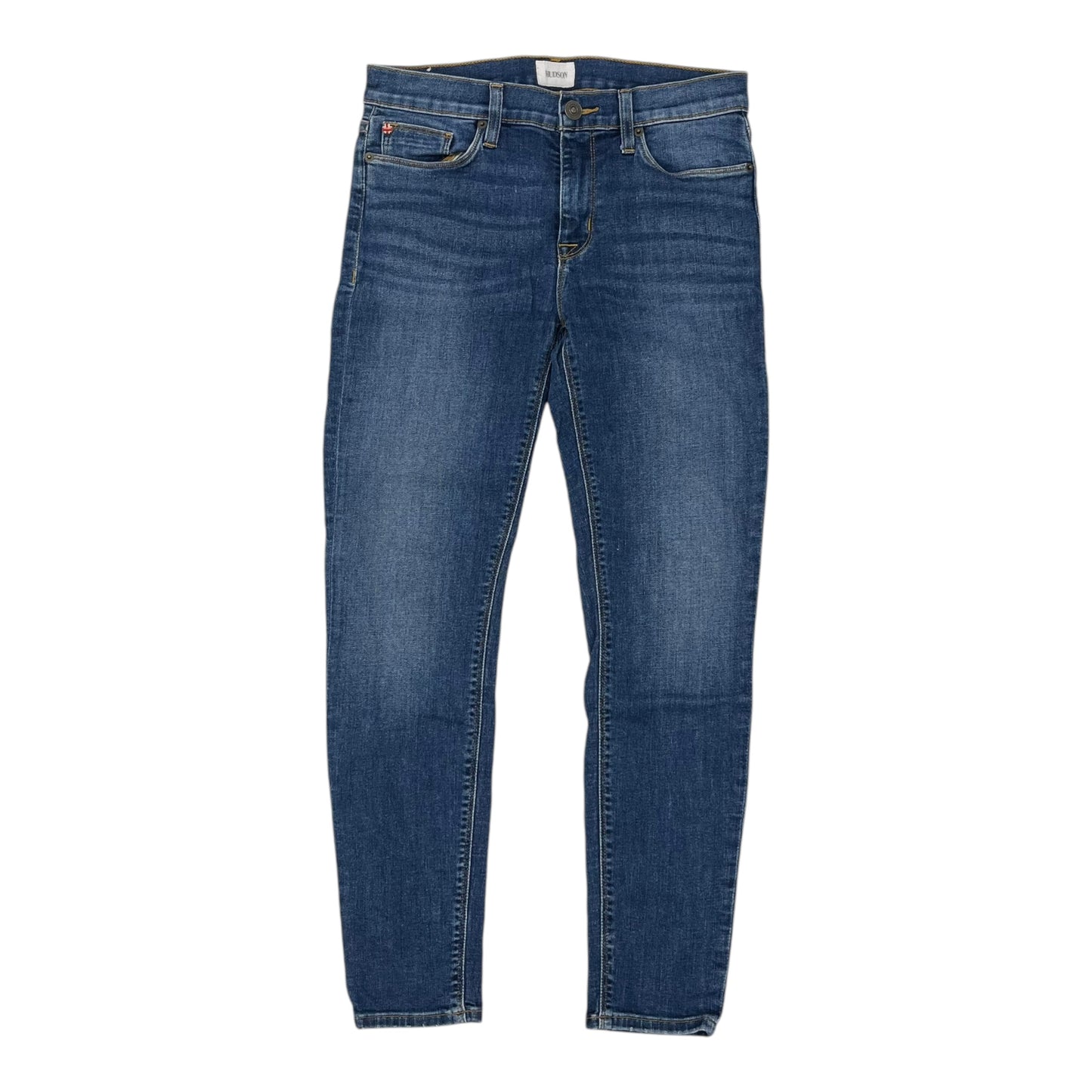 Jeans Skinny By Hudson In Blue Denim, Size:6