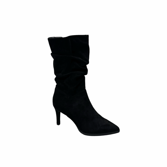 Boots Mid-Calf Heels By Dream Pairs In Black, Size:9