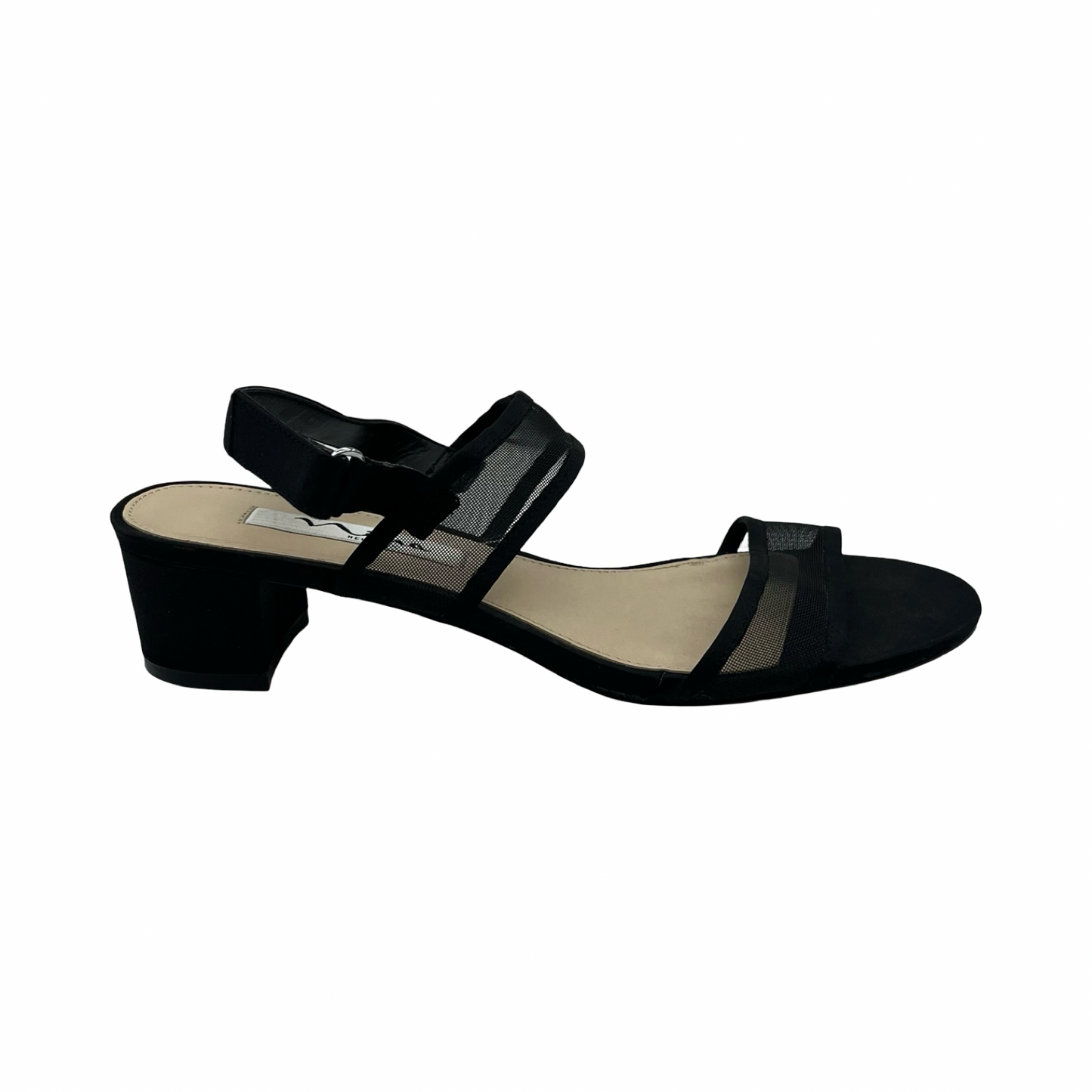 Sandals Heels Block By Nina In Black, Size:7.5