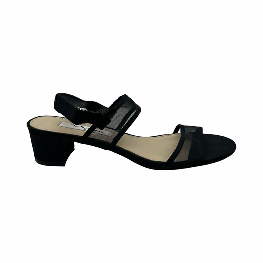Sandals Heels Block By Nina In Black, Size:7.5