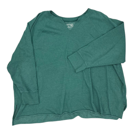 Top Ls By Terra & Sky In Green, Size:4X