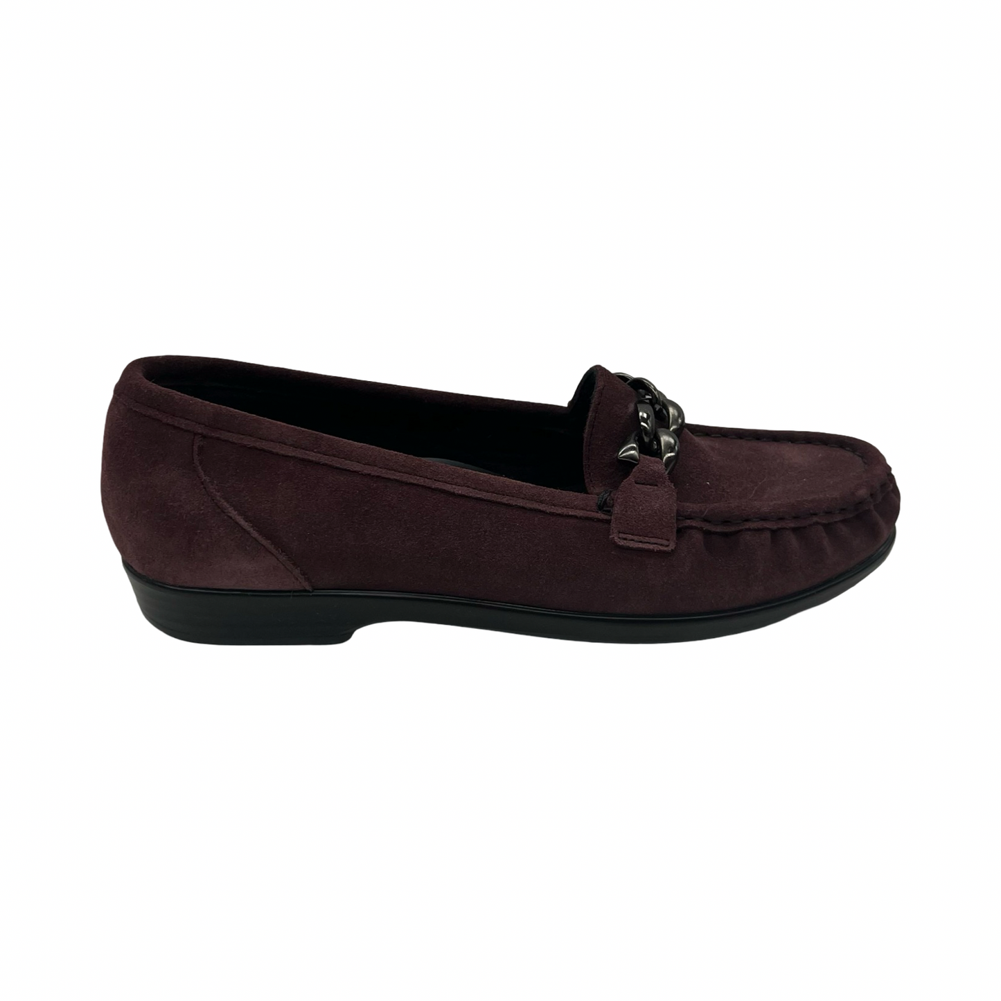 Shoes Flats By Sas In Maroon, Size:8