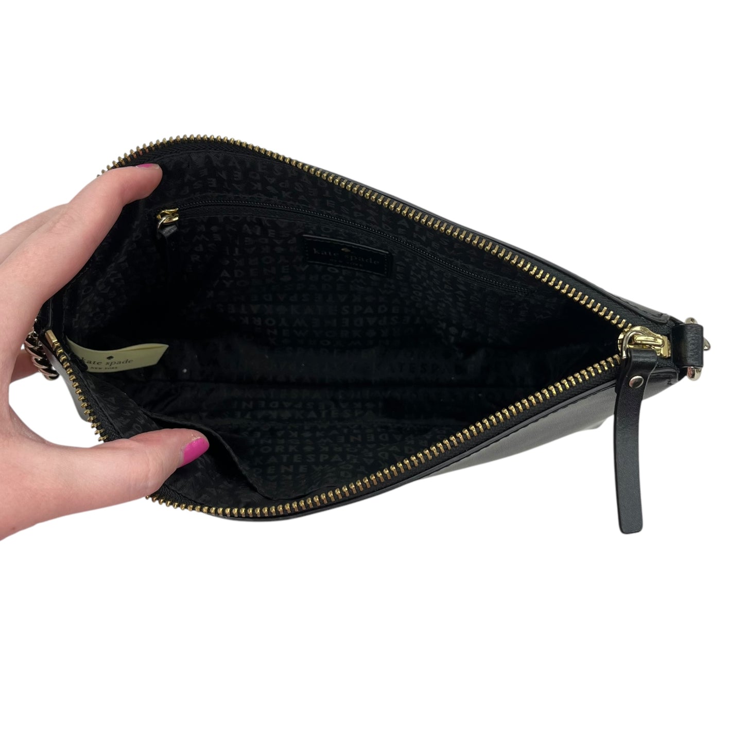 Crossbody Designer By Kate Spade In Black, Size:Small