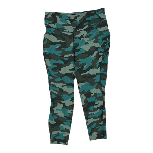 Athletic Leggings Capris By Lululemon In Camouflage Print, Size:L