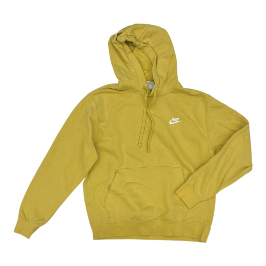 Athletic Sweatshirt Hoodie By Nike In Yellow, Size:M