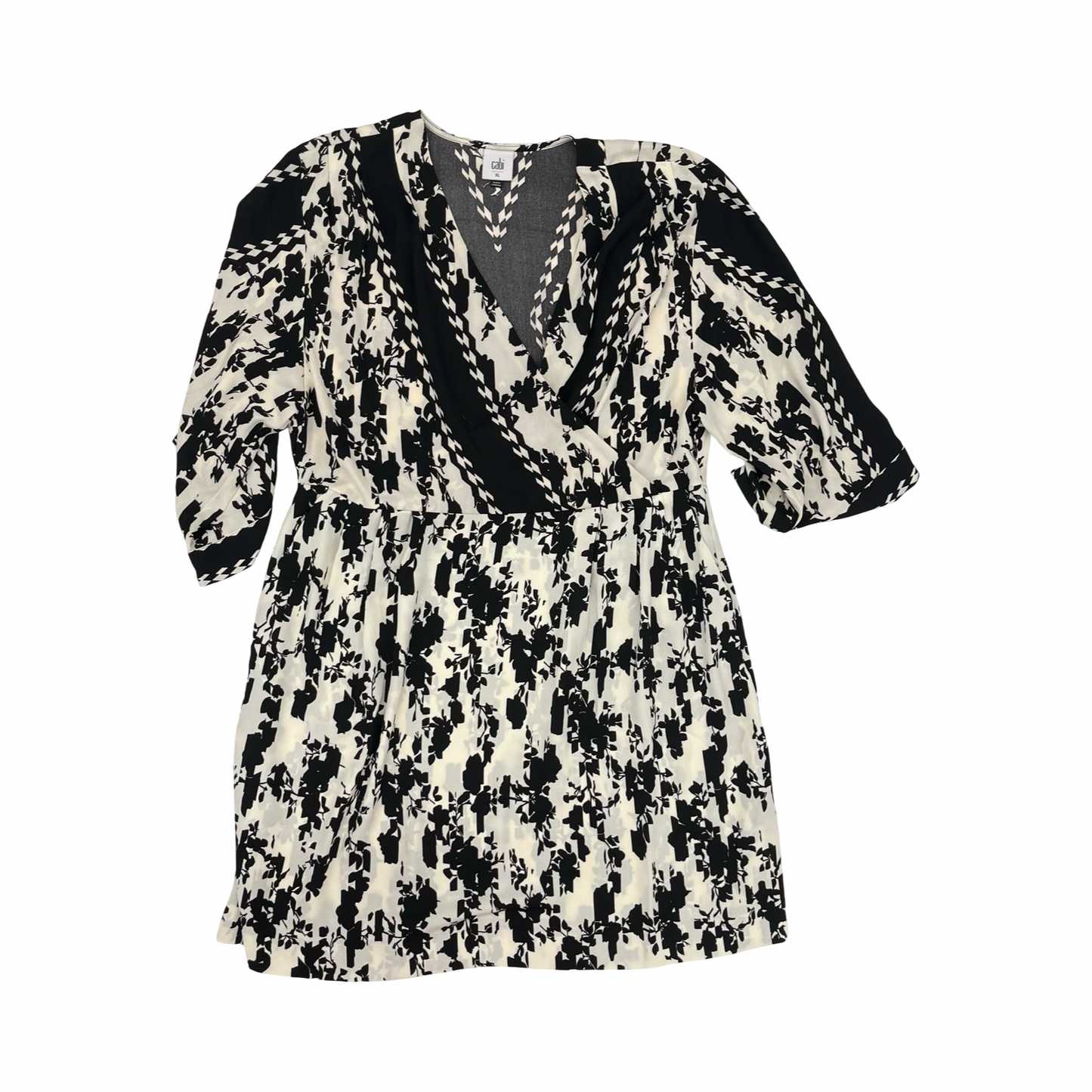 Dress Party Short By Cabi In Black & Cream, Size:Xl