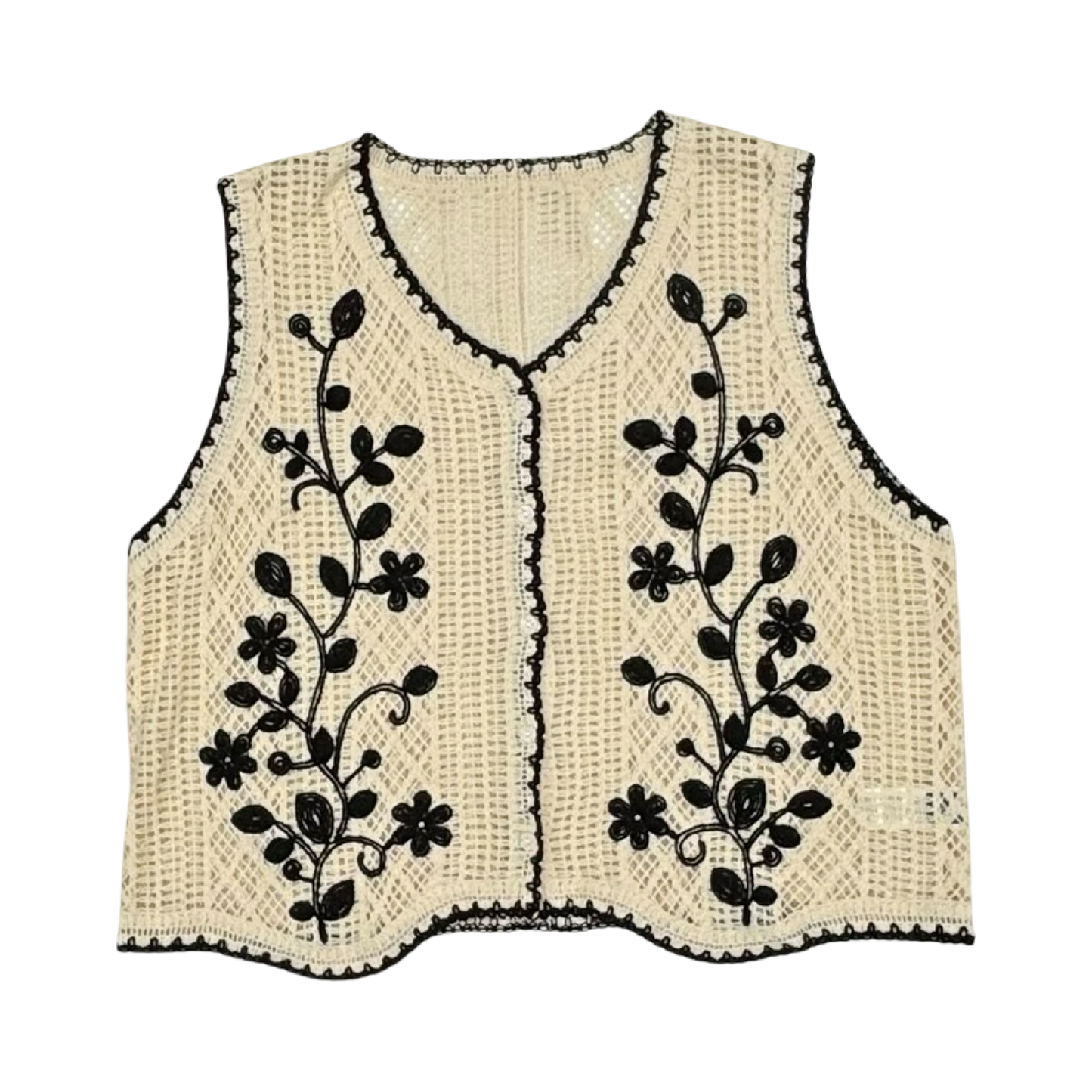 Vest Sweater By Clothes Mentor In Cream, Size:3X