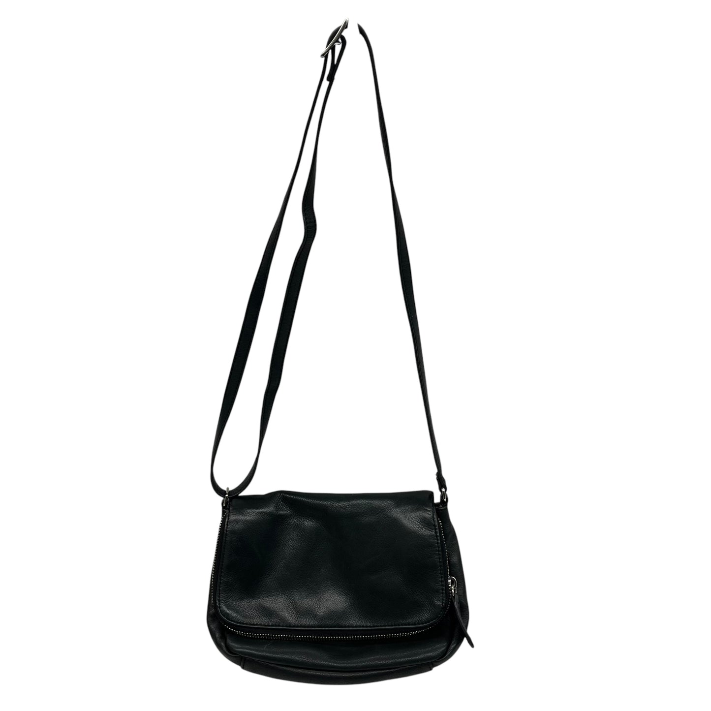 Crossbody Leather By Margot In Black, Size:Medium