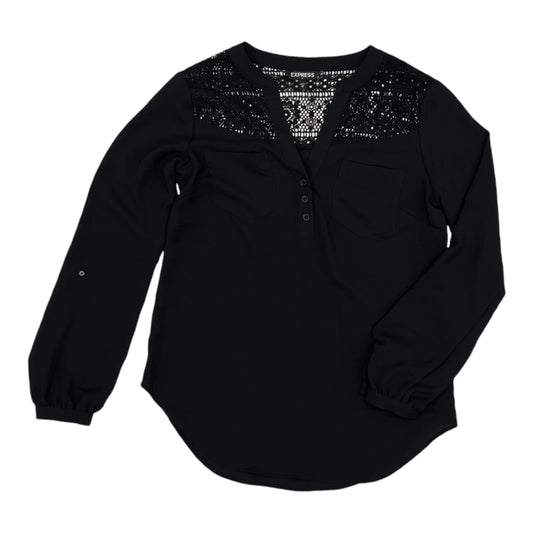 Top Ls By Express In Black, Size:Xs