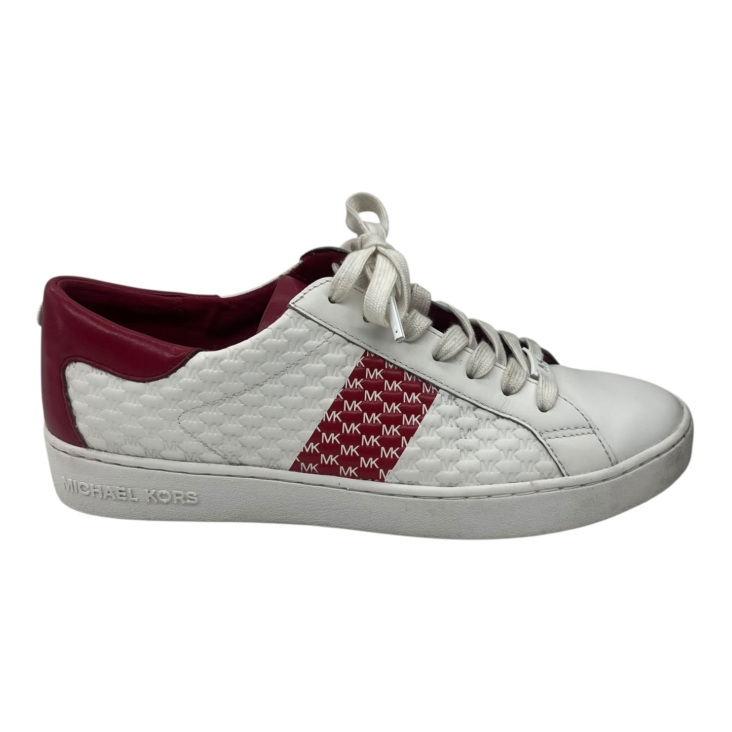 Shoes Designer By Michael Kors In Red & White, Size:9