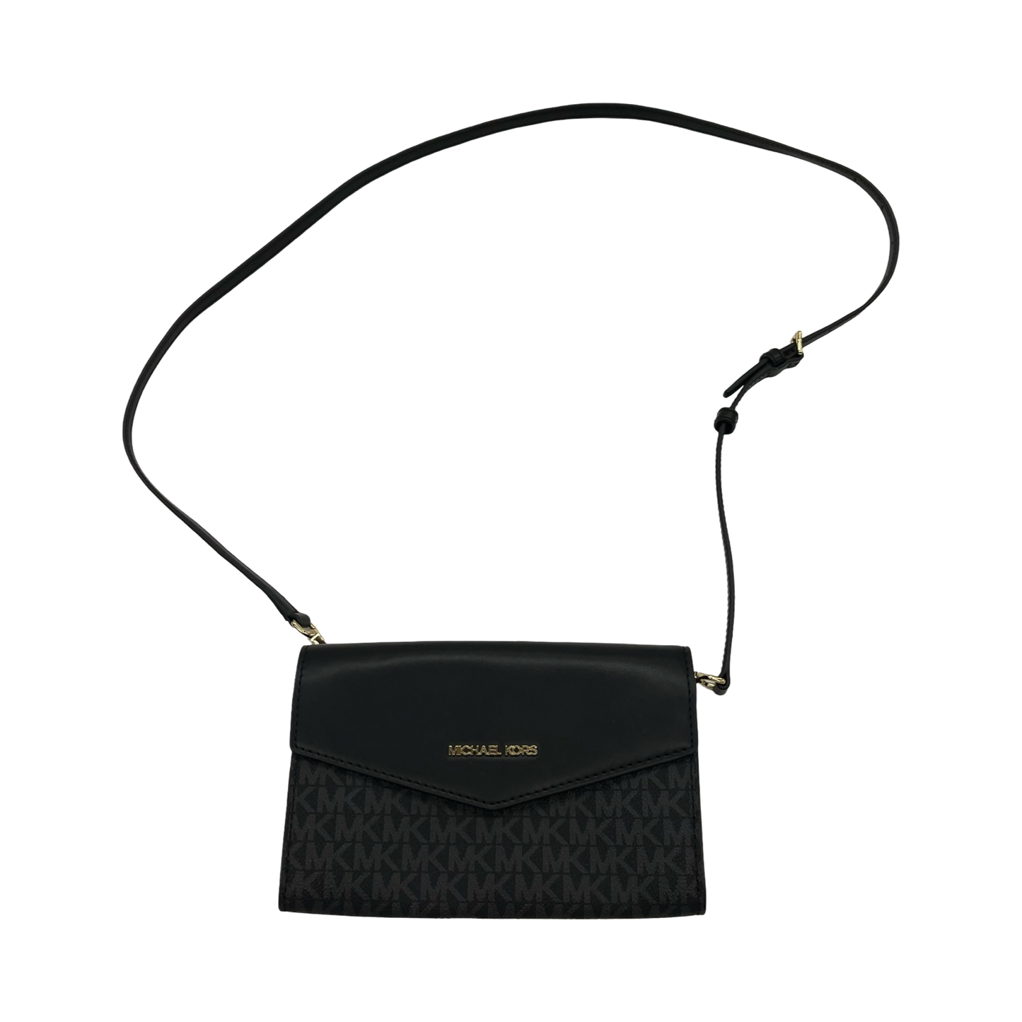 Crossbody Designer By Michael Kors In Black & Grey, Size:Small