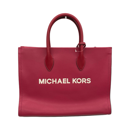 Handbag Designer By Michael Kors In Red, Size:Medium