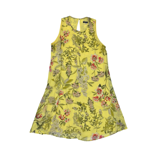 Dress Party Short By Tommy Hilfiger In Green & Yellow, Size:4