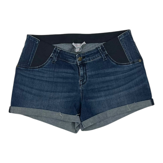 Mat Shorts By Isabel Maternity In Blue Denim, Size:10