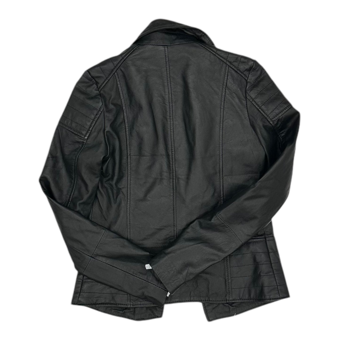 Jacket Leather By Clothes Mentor In Black, Size:M