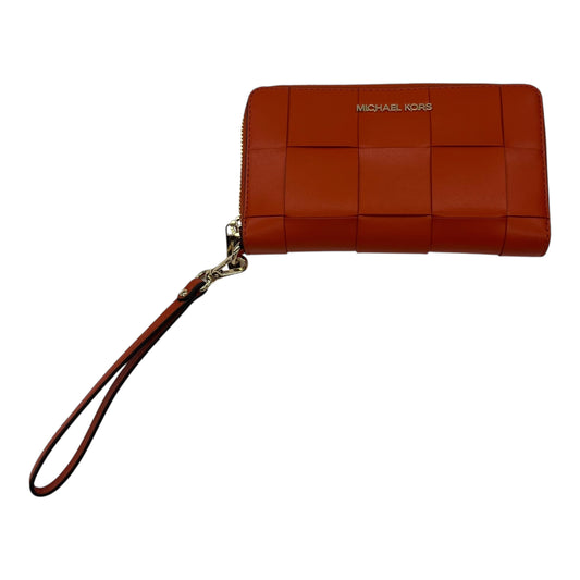 Wristlet Designer By Michael Kors In Orange, Size:Large