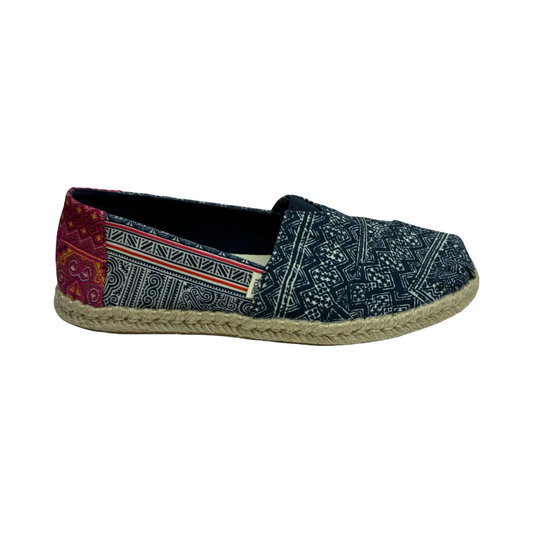 Shoes Flats By Toms In Blue, Size:8.5