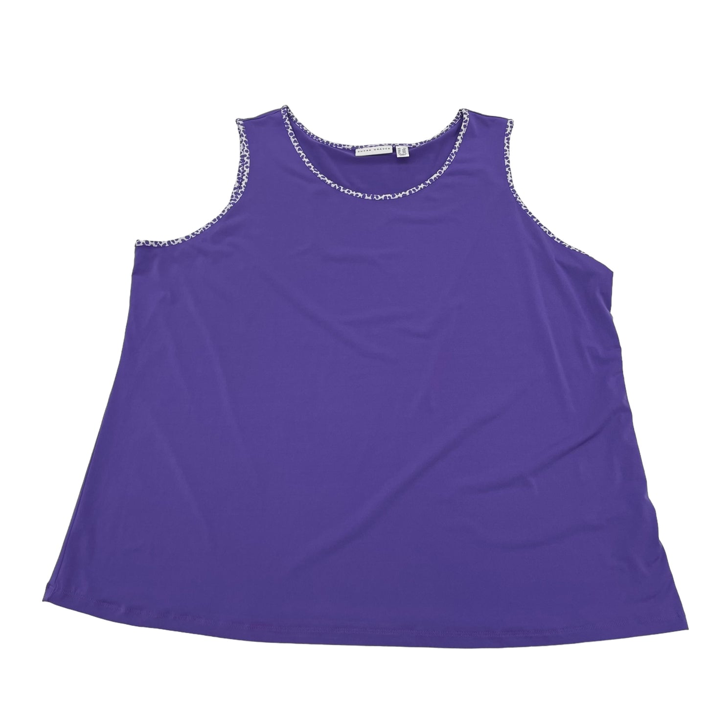 PURPLE SUSAN GRAVER TANK TOP, Size 2X