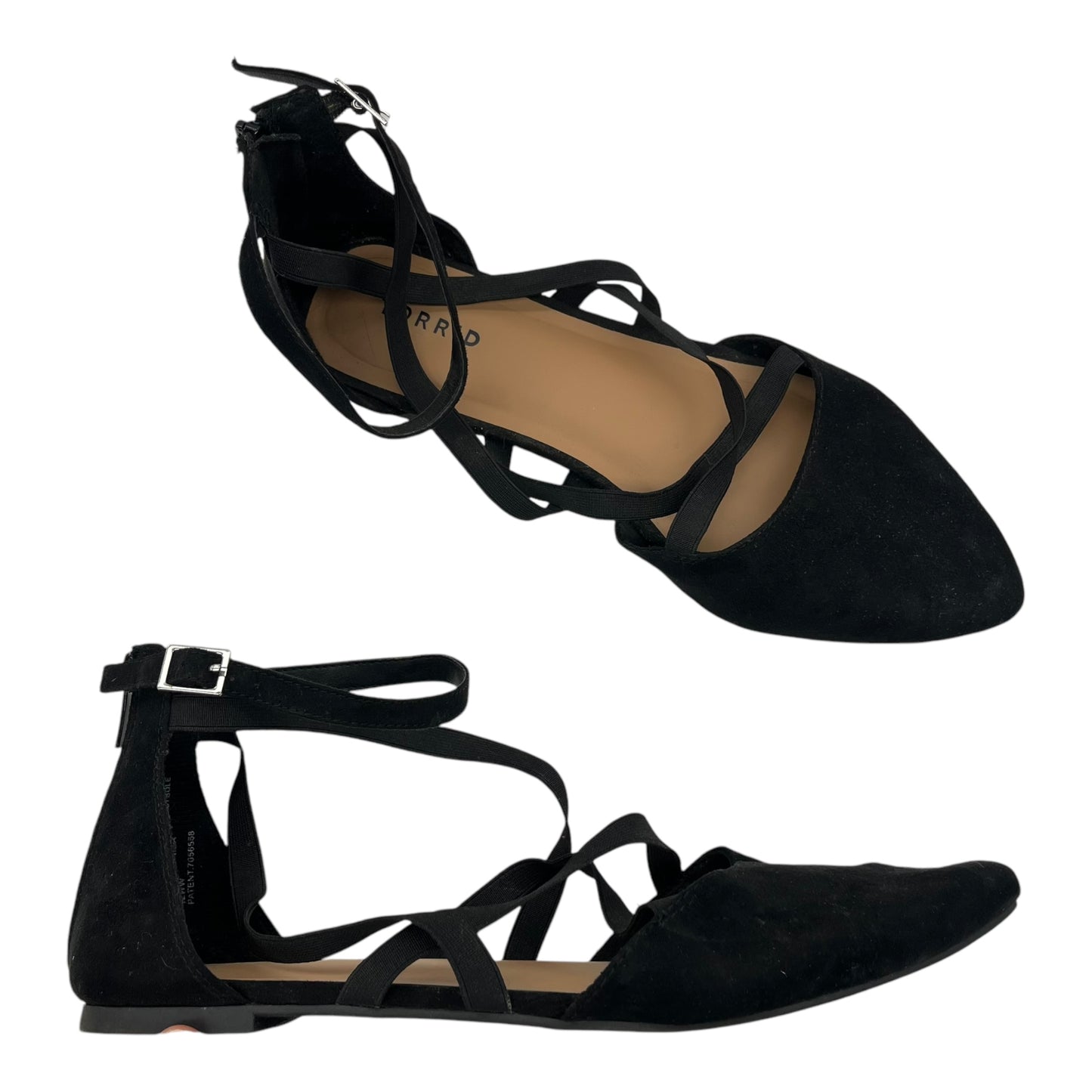 Shoes Flats By Torrid In Black, Size:12