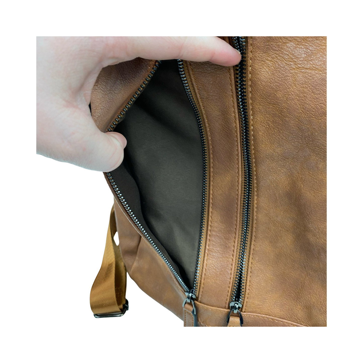 Backpack By Clothes Mentor In Brown, Size:Medium