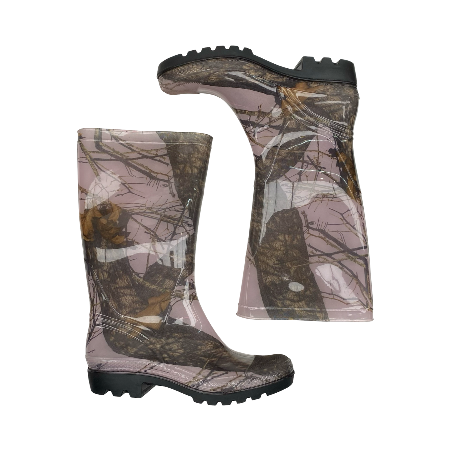 Boots Rain By Natural Reflections In Camouflage Print, Size:10