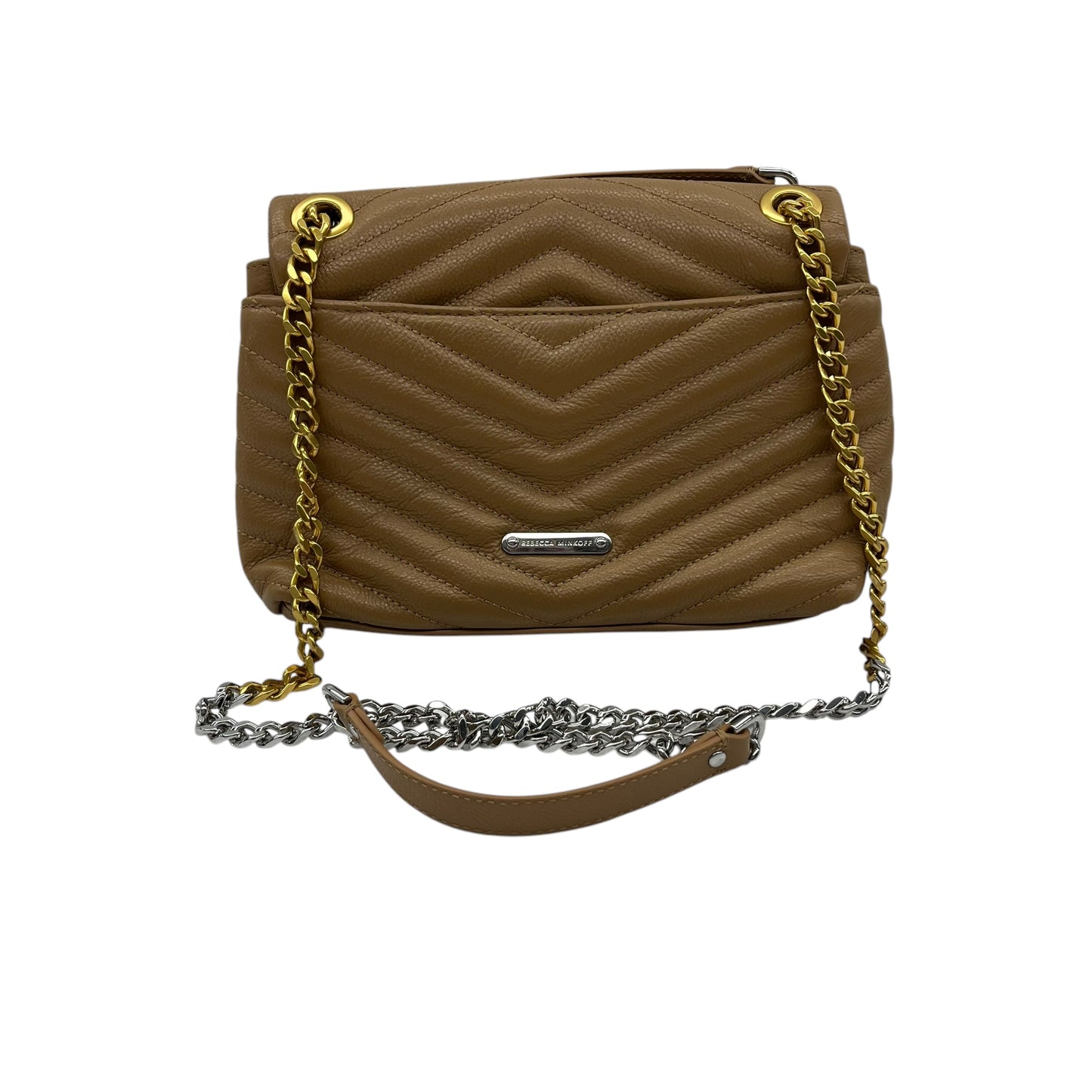 Crossbody Designer By Rebecca Minkoff In Brown, Size:Small