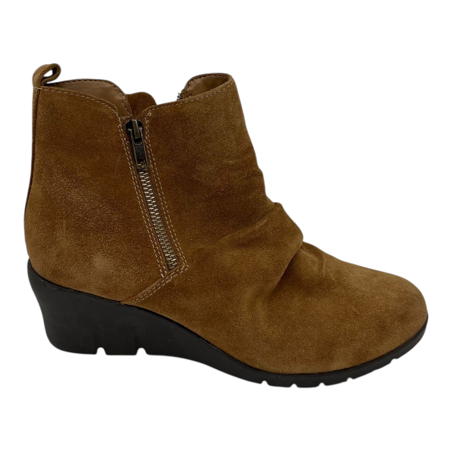Boots Leather By Comfortiva In Brown, Size:8