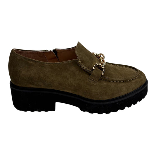 Shoes Flats By Clothes Mentor In Green, Size:8.5