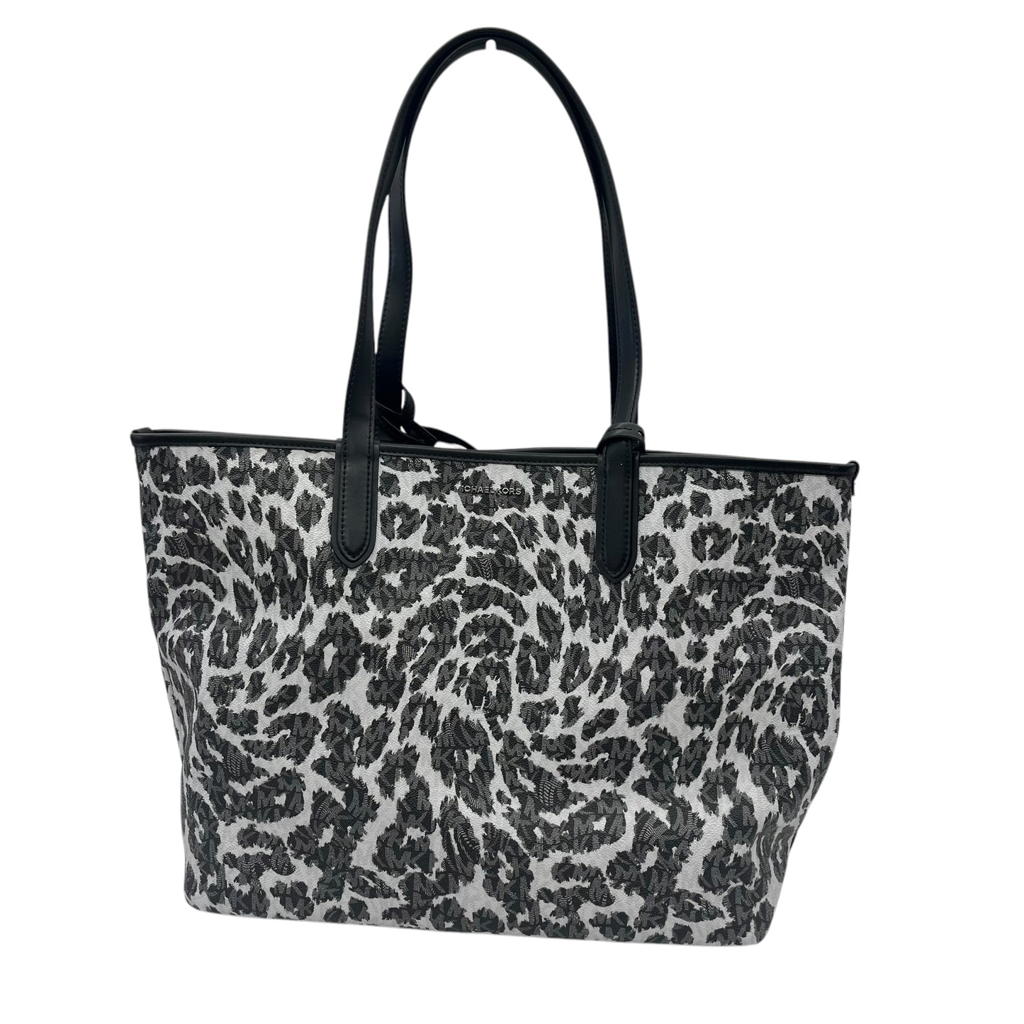 Tote Designer By Michael Kors In Black & Grey, Size:Medium